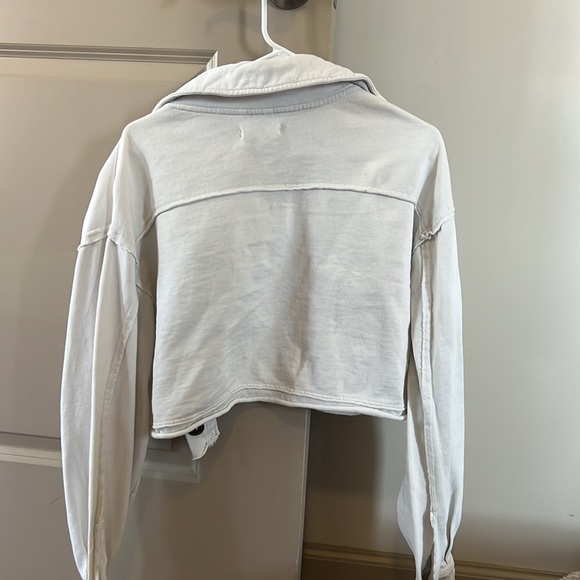 Free People Saturday Cropped Shirt Jacket - Picture 4 of 6